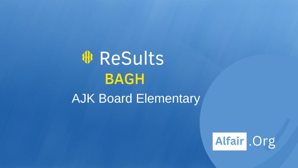 Bagh 8th Class Results Alfair