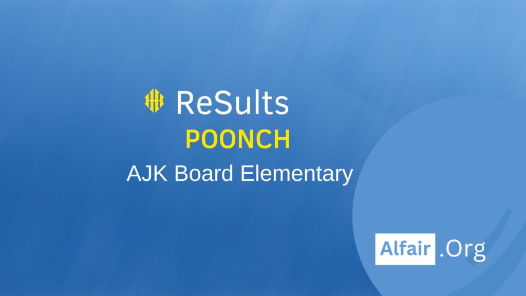 Poonch 8th class results alfair